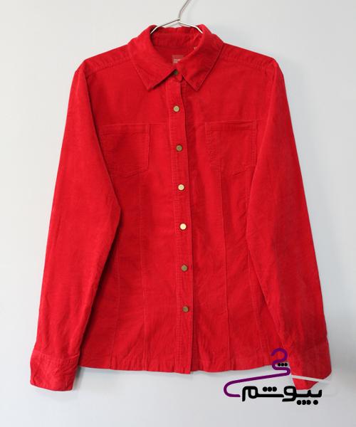 پیراهن کبریتی قرمز گوجهای